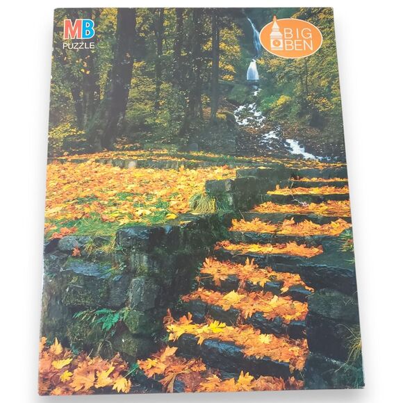 Vintage Milton Bradley Big Ben 1000 Piece Jigsaw Puzzle SEALED 1989 Fall Foliage - Picture 1 of 14